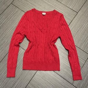 American Vintage Scarlet V-Neck Sweater
